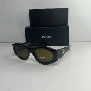 Prada | Accessories | New Authentic Prada Acetate Oval  display picture 2